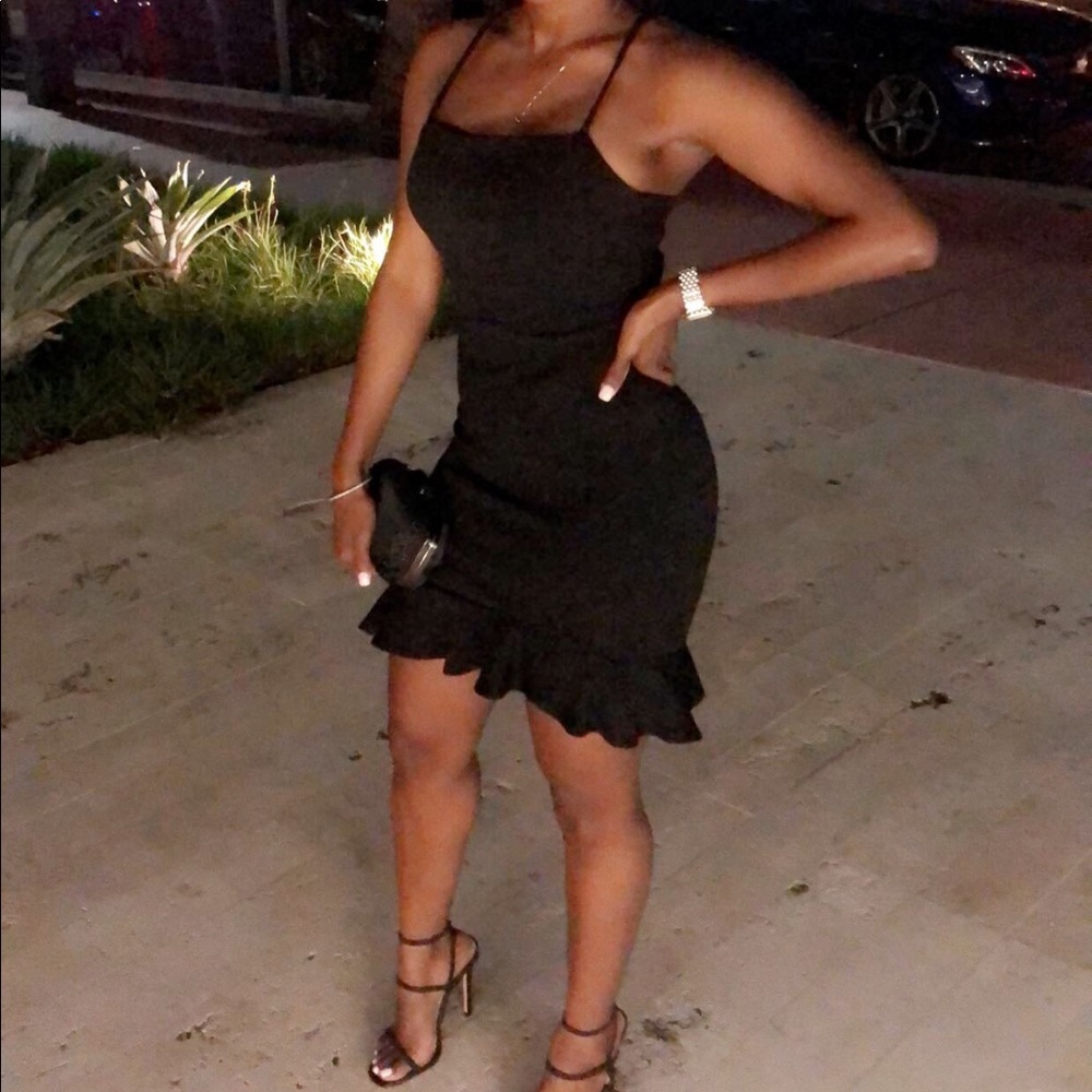 Black Spaghetti Strap Dress